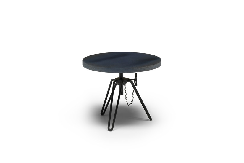 Overdyed Side Low Table Diesel with Moroso - 1
